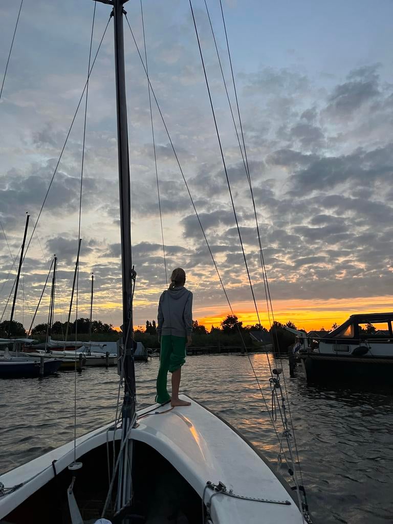 Efsix zeilboot incl  trapeze (staat in Roelofarendsveen), Gebruikt, Ophalen of Verzenden, 3 tot 6 meter, Minder dan 15 m²