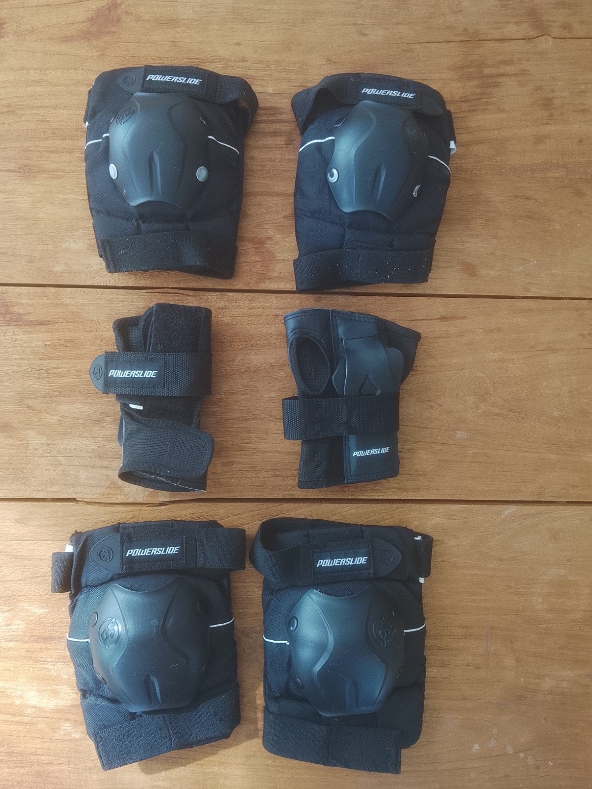 (protective gear): Powerslide beschermset (knie, elleboog, p, Ophalen of Verzenden, Gebruikt