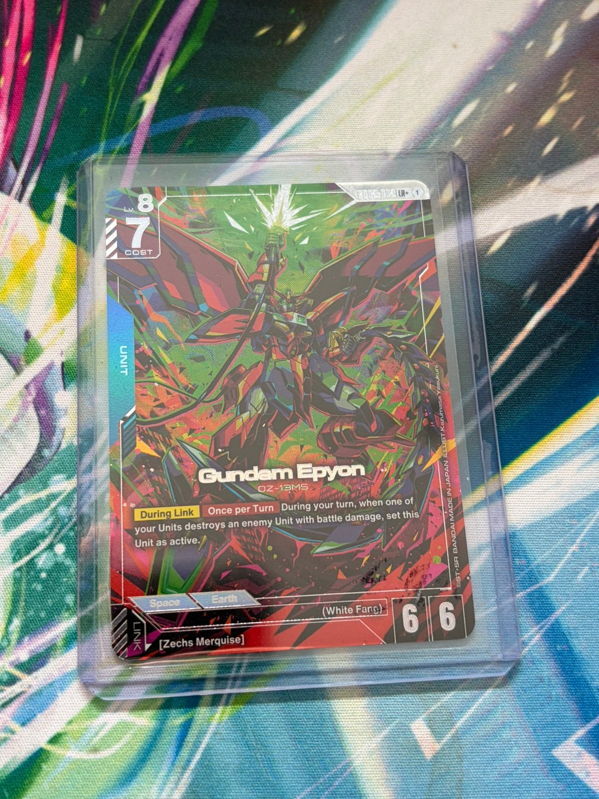 Gundam Epyon (LR+) GD-02 Dual Impact – Gundam Card Game, Ophalen of Verzenden, Zo goed als nieuw, Foil