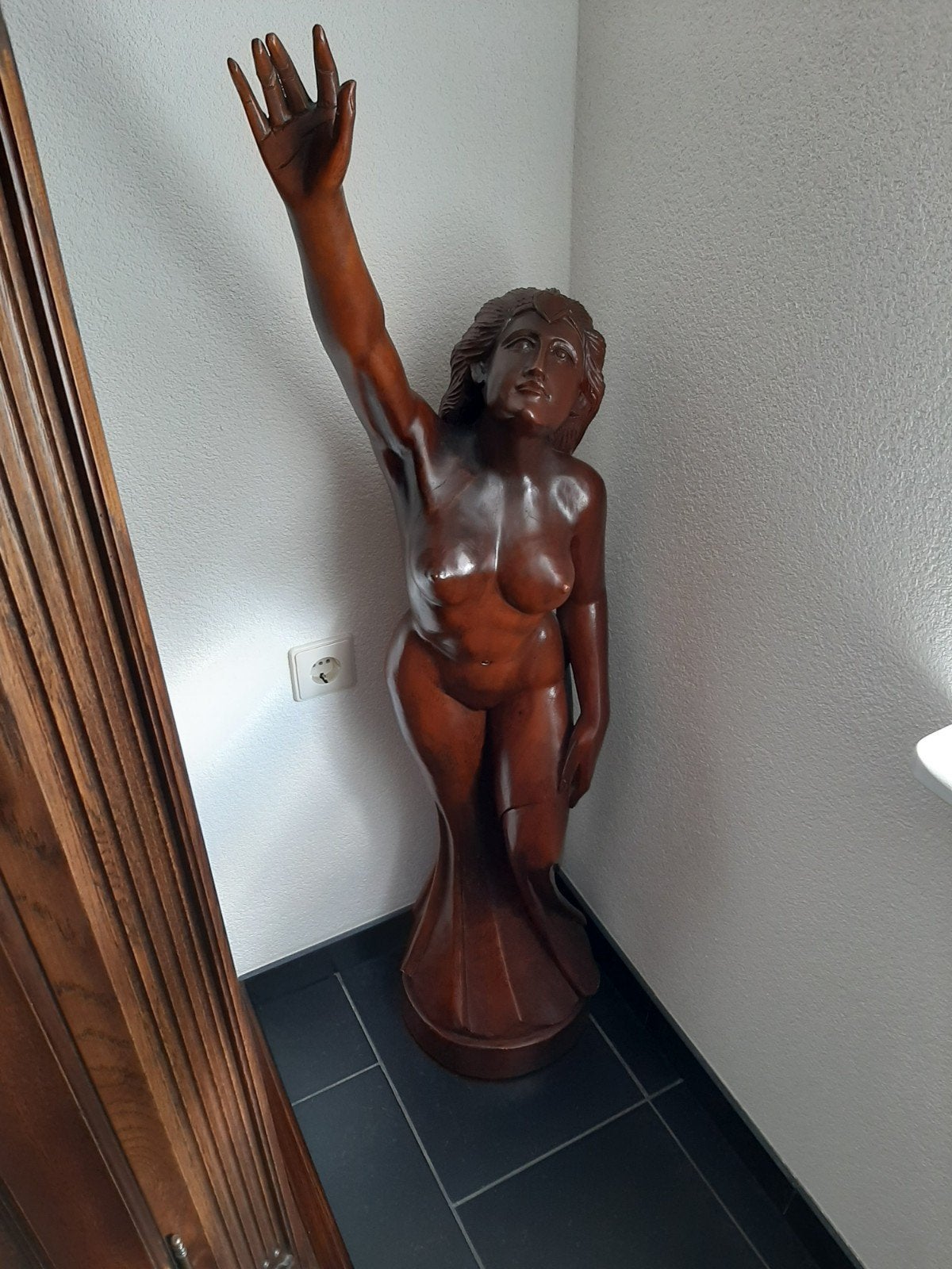 beeld uit hout gesneden, Ophalen, Houtsnijwerk