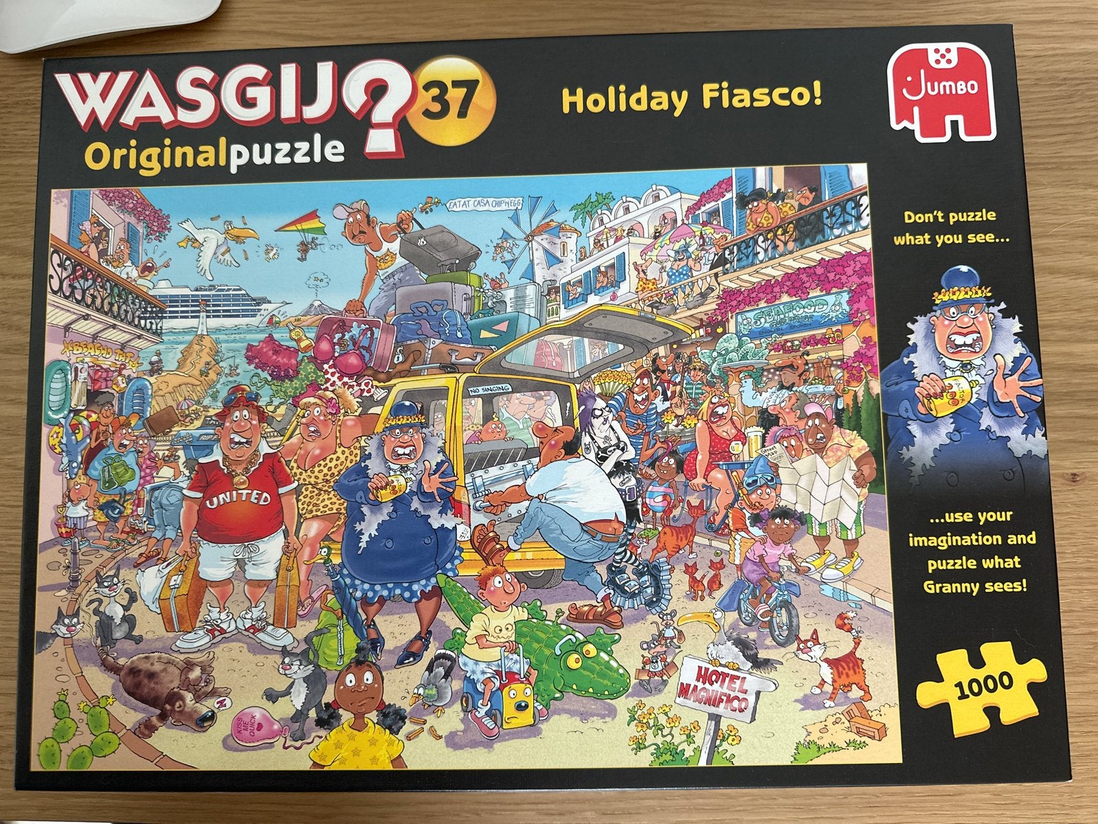 Wasgij Original 37 Holiday Fiasco! 1000 stukjes puzzel, Ophalen, 500 t/m 1500 stukjes, Gebruikt, Legpuzzel