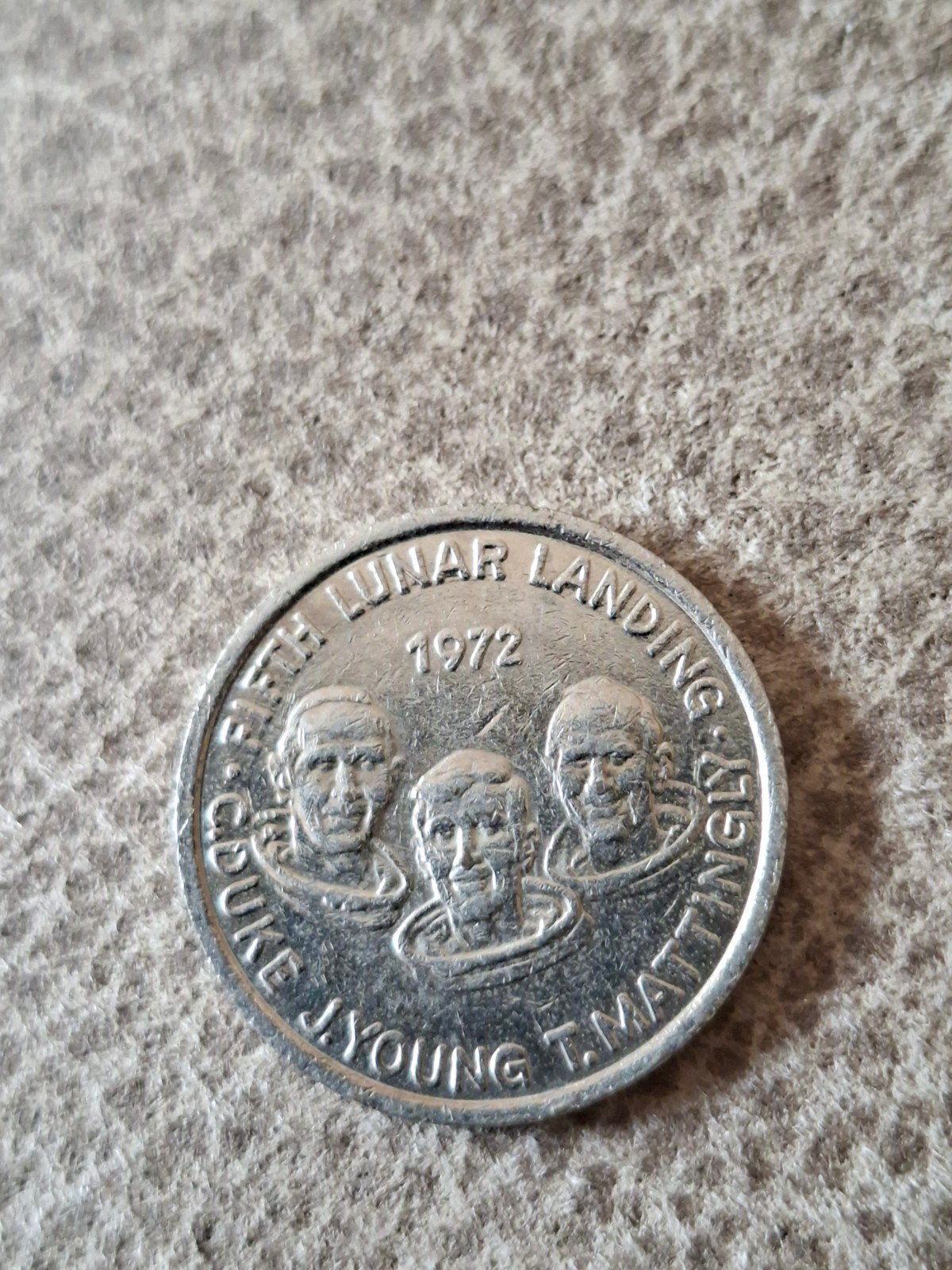Apollo 16 munt, Ophalen of Verzenden, Vóór koninkrijk, Overige waardes