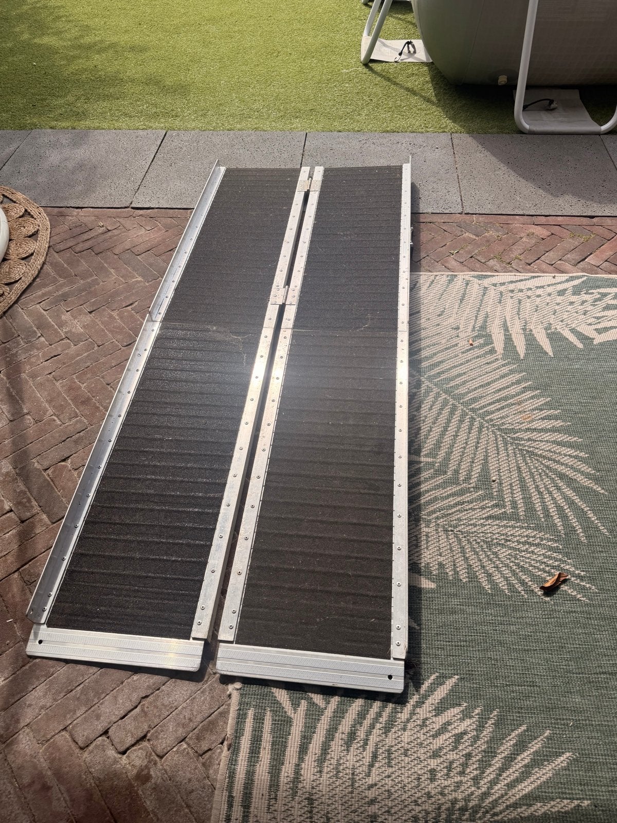 Opvouwbare Aluminium Oprijplaat - 183x72cm, 270kg Max, Ophalen, Zo goed als nieuw