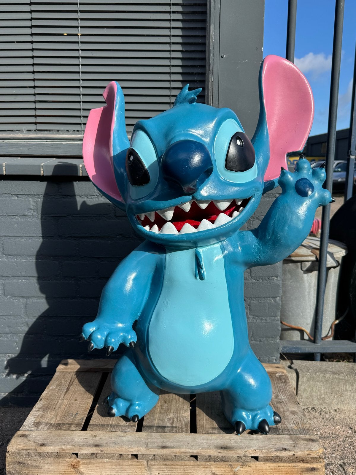 Groot Stitch Beeld - Disney Lilo & Stitch Figuur, Ophalen, Overige figuren, Gebruikt, Beeldje of Figuurtje