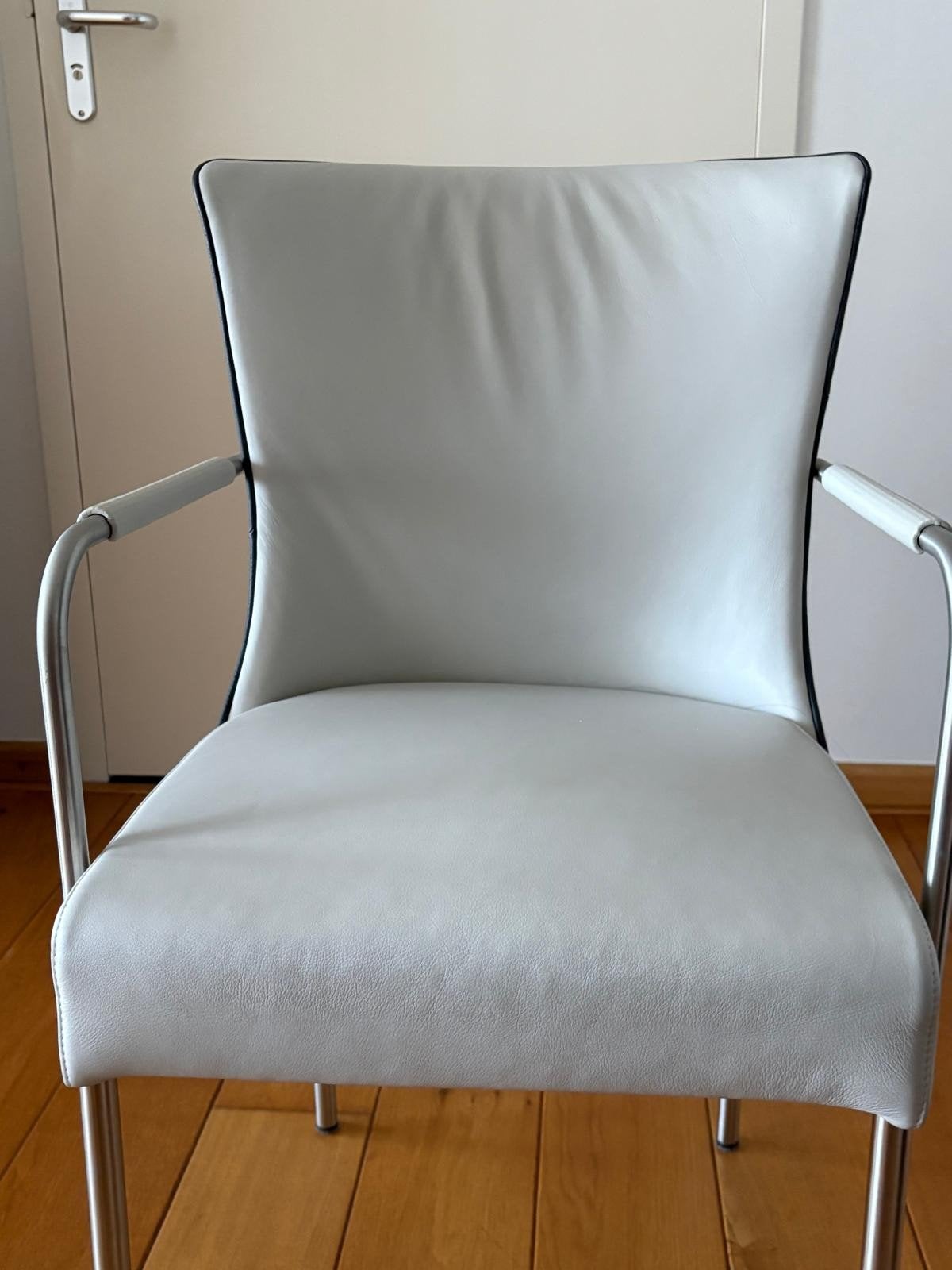 6 leren zo goed als nieuwe stoelen in perfecte staat!, Ophalen, Zo goed als nieuw, Eén