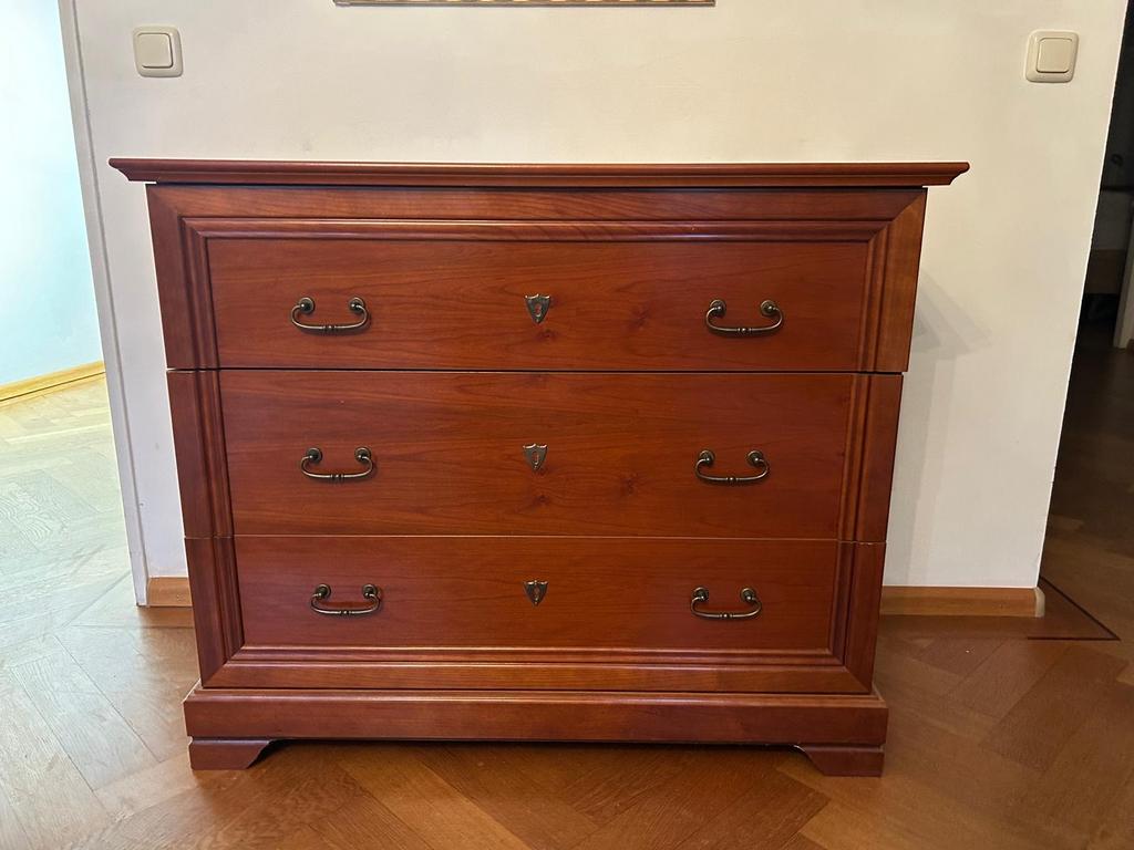 Antieke Vintage Ladekast Commode Dressoir 100x52x85 cm, Ophalen, 100 tot 150 cm, Zo goed als nieuw, 3 of 4 laden