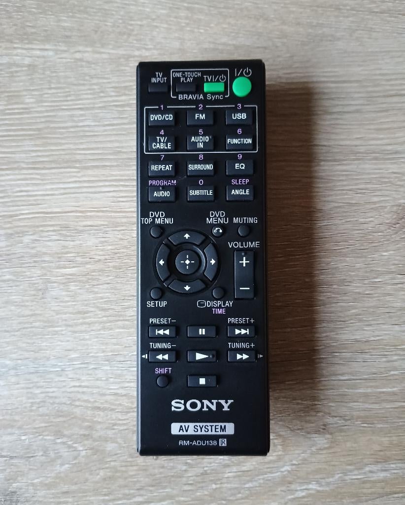 Sony rm-adu138 afstandsbediening origineel, Ophalen of Verzenden, Gebruikt, Origineel, Dvd