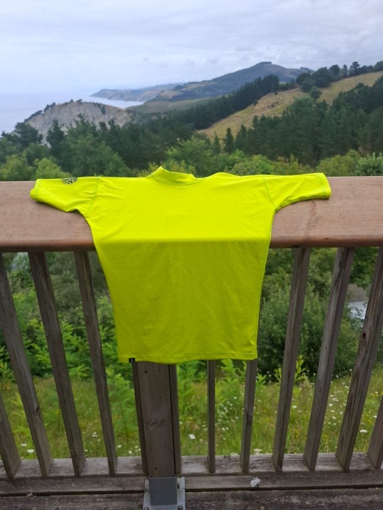 UV-zwemshirt Rip Curl neon geel maat 164, Kinderen en Baby's, UV-zwemkleding, Jongen of Meisje, Ophalen of Verzenden, Zo goed als nieuw