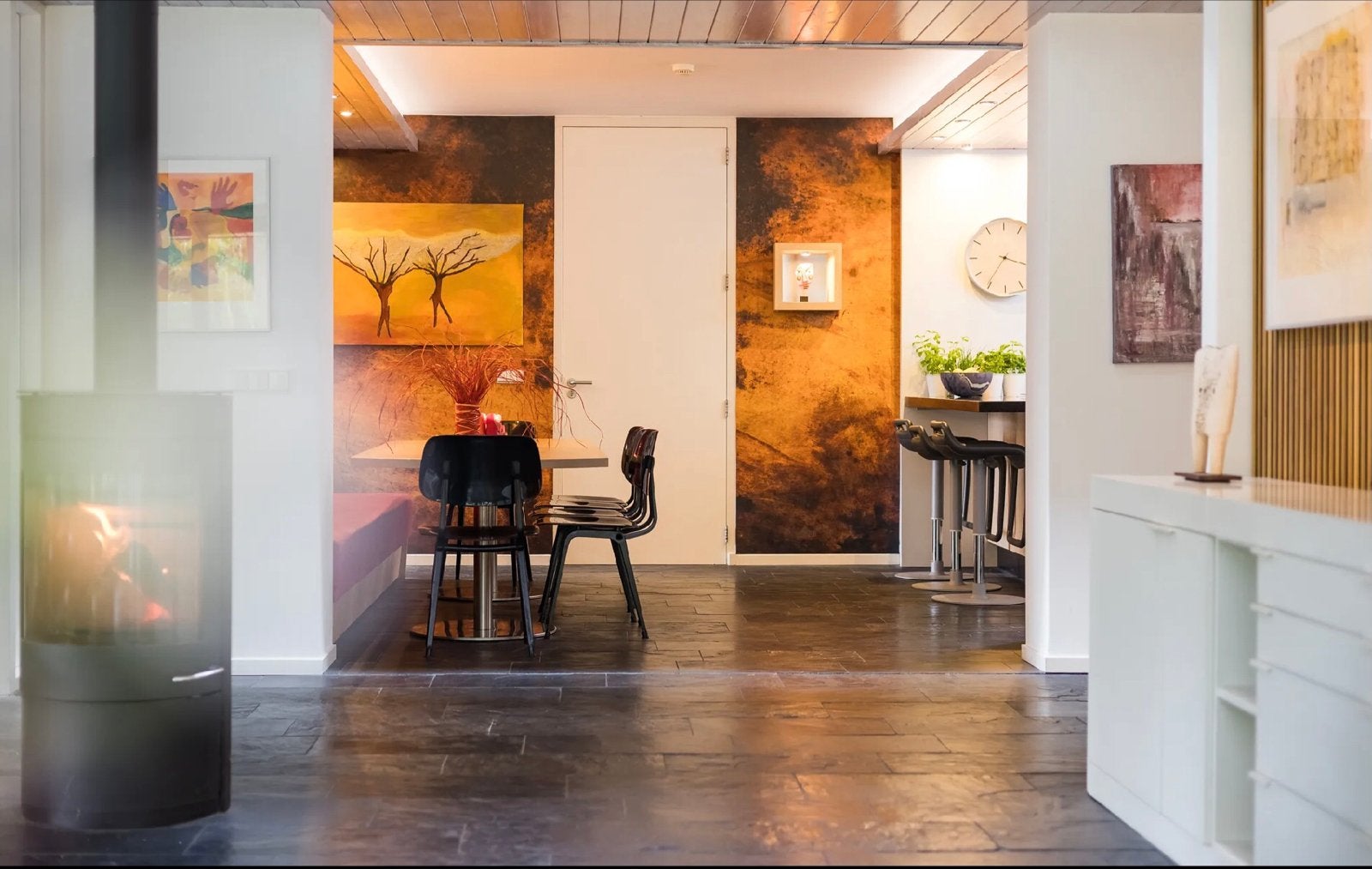 Ahrend Revolt stoelen (6x) - Zwart metale frame, Kunststof, Gebruikt, Zwart, Ophalen of Verzenden