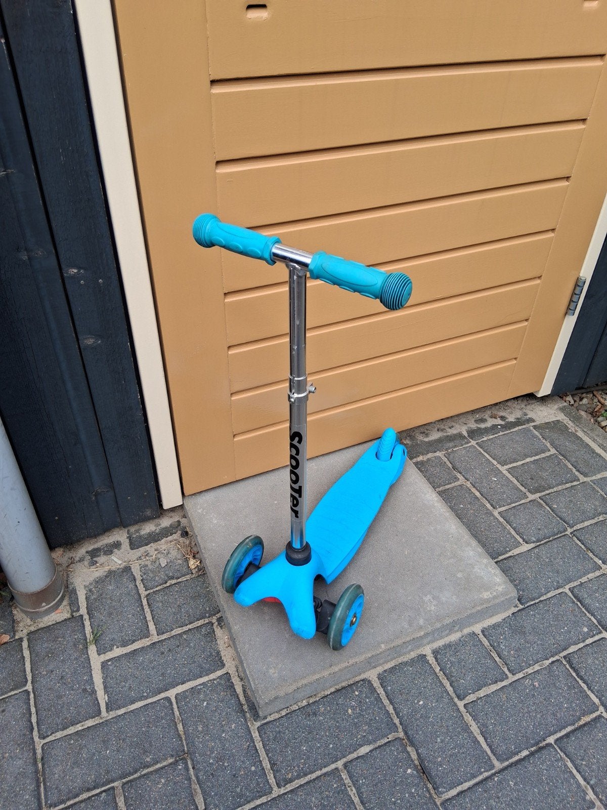 Blauwe kinderstep met 3 wielen, Ophalen, Gebruikt, Gewone step, Scooter