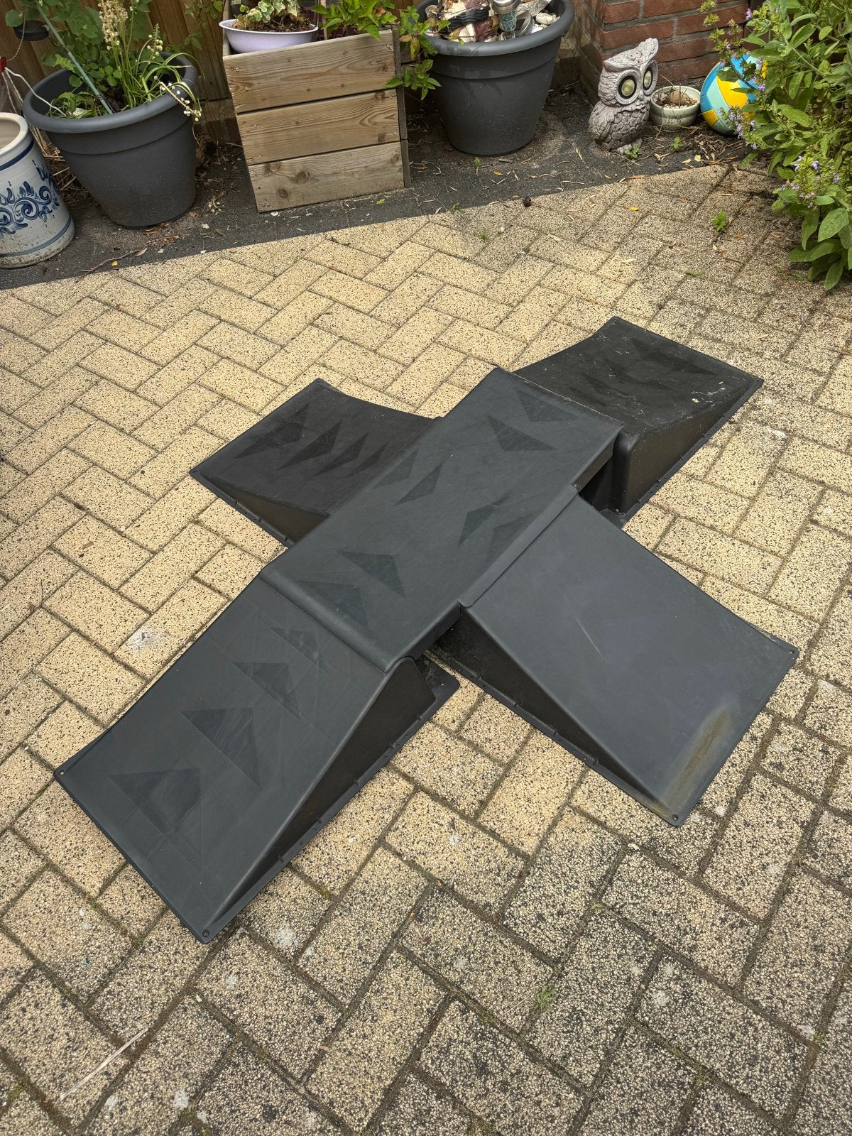 BMX Schans / Skateboard Ramp (4-delig), Ophalen, Gebruikt, Aluminium, Minder dan 16 inch