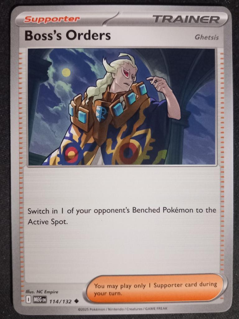 Pokemon Boss's Orders 114/132 Mega Evolution Excellent, Verzenden, Zo goed als nieuw, Losse kaart