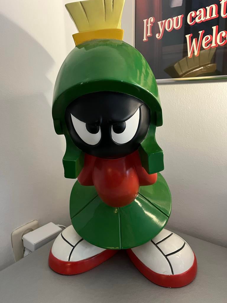 Warnee Bros Looney Tunes groot beeld van Marvin the Martian, Verzamelen, Ophalen, Gebruikt