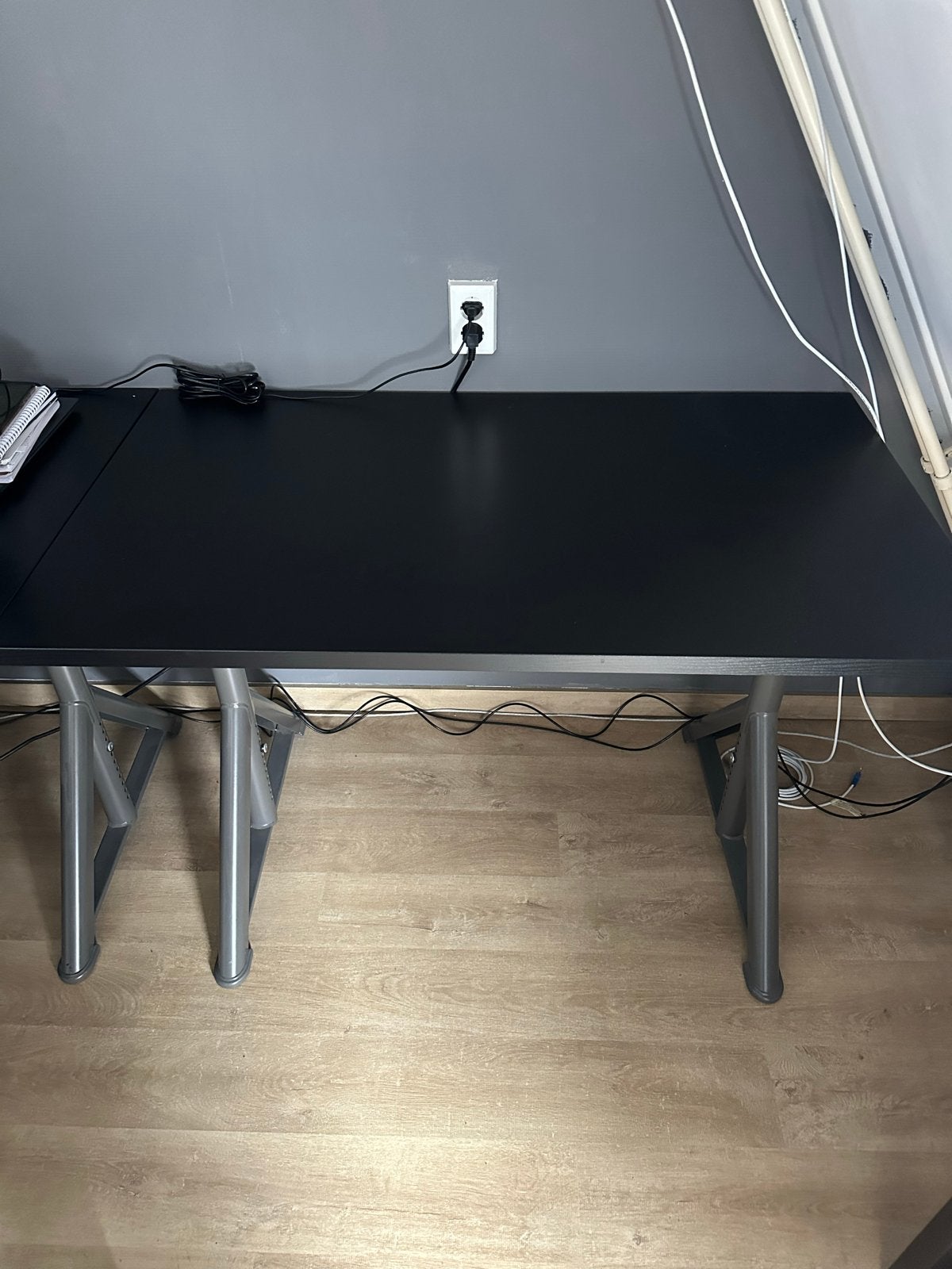 2 Stuks - IKEA Kantoor Bureau (120x70cm) - Nieuwstaat, Ophalen, Gebruikt, Metaal, In hoogte verstelbaar