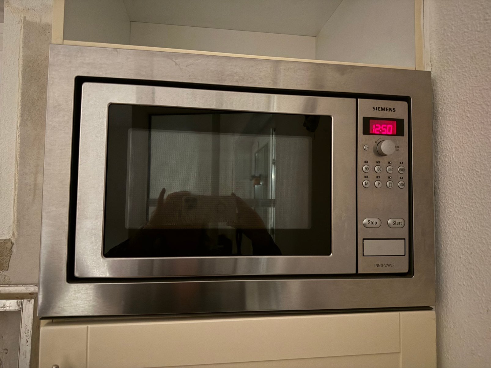 Siemens inbouwmagnetron tot 1000 watt, Witgoed en Apparatuur, Ophalen, Gebruikt, Magnetron, Inbouw