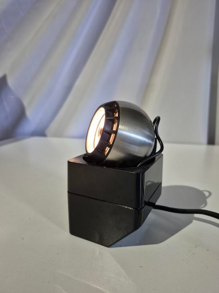 Vintage Eyeball Osram minispot space age 1970s, Huis en Inrichting, Lampen | Spots, Ophalen, Zo goed als nieuw, Metaal of Aluminium