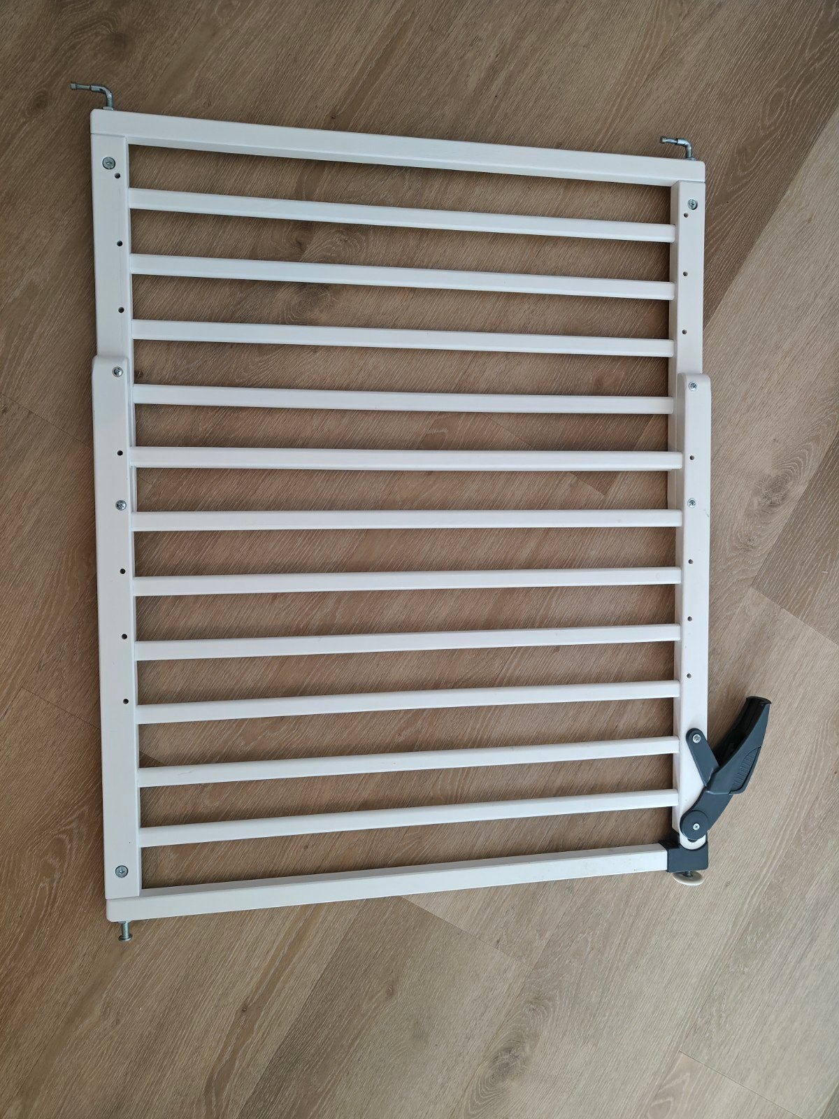 A3 Baby & Kids Fenss Oslo hout wit traphekjes/ traphekjes, Ophalen, Gebruikt, 100 tot 115 cm, Schroefhekje