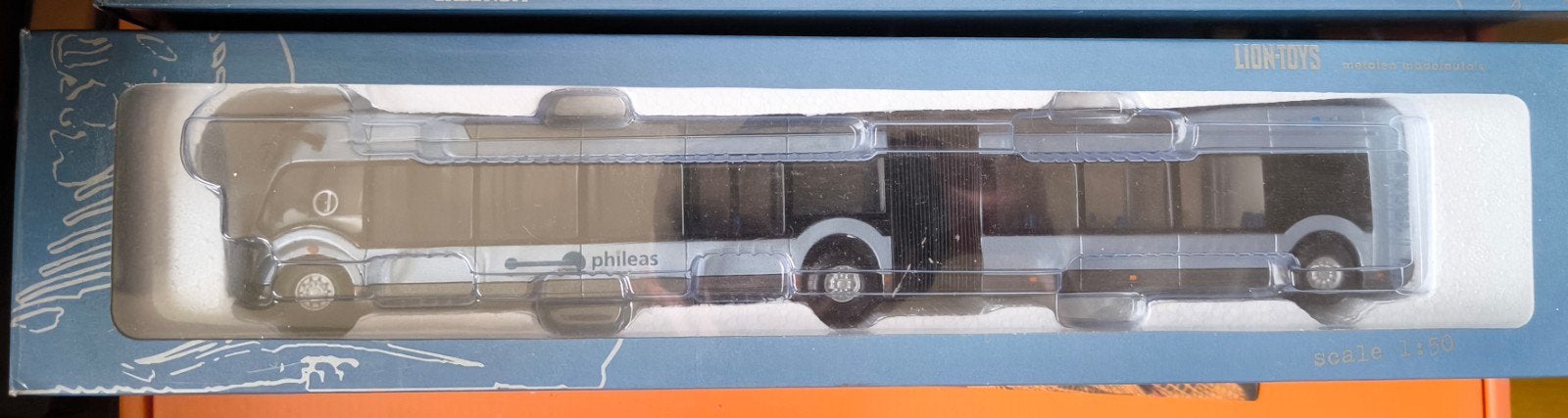 Phileas Bus Model - 1:50, Hobby en Vrije tijd, Modelauto's | 1:50, Nieuw, Overige typen, Overige merken, Verzenden