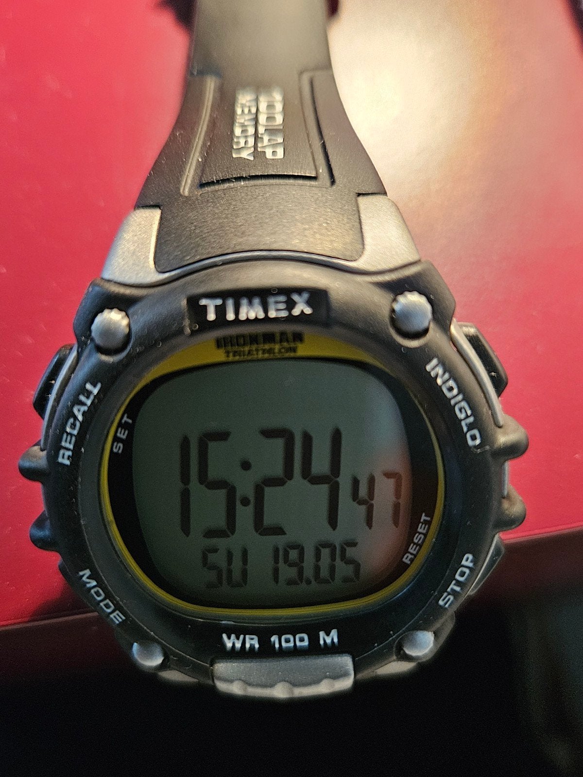 TIMEX IRONMAN 100 LAP full size, Zwart, Ophalen of Verzenden, Waterdicht, GPS