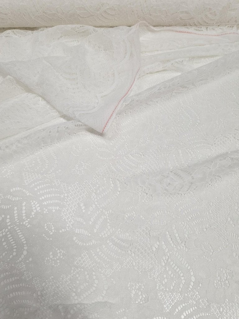 kant offn white (11320), 120 cm of meer, Wit, Ophalen of Verzenden, Kant