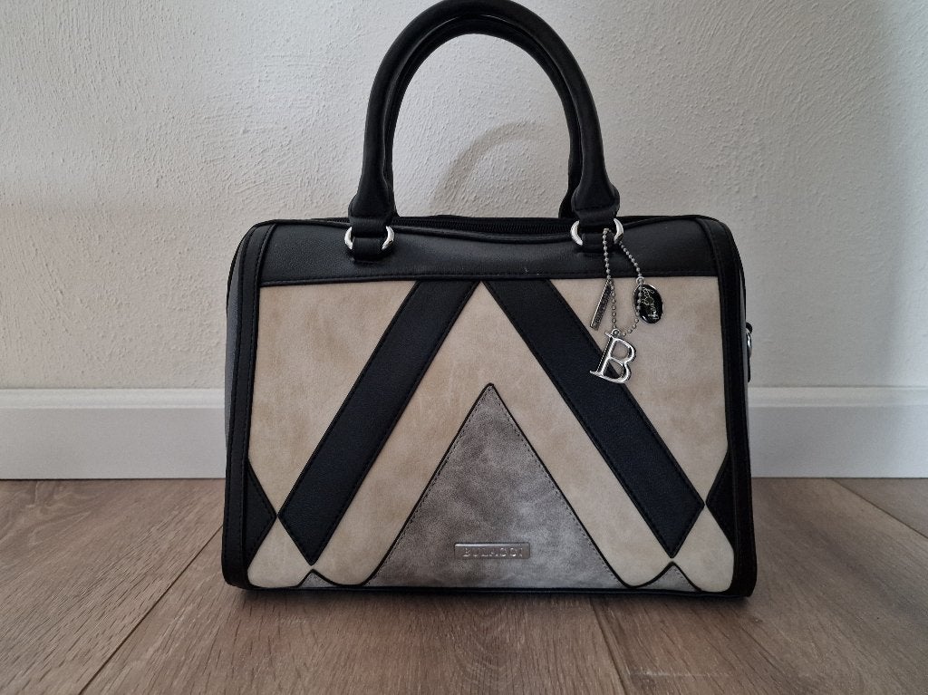 Bulaggi dames handtas/schoudertas, damestas, Ophalen of Verzenden, Zo goed als nieuw, Beige, Handtas