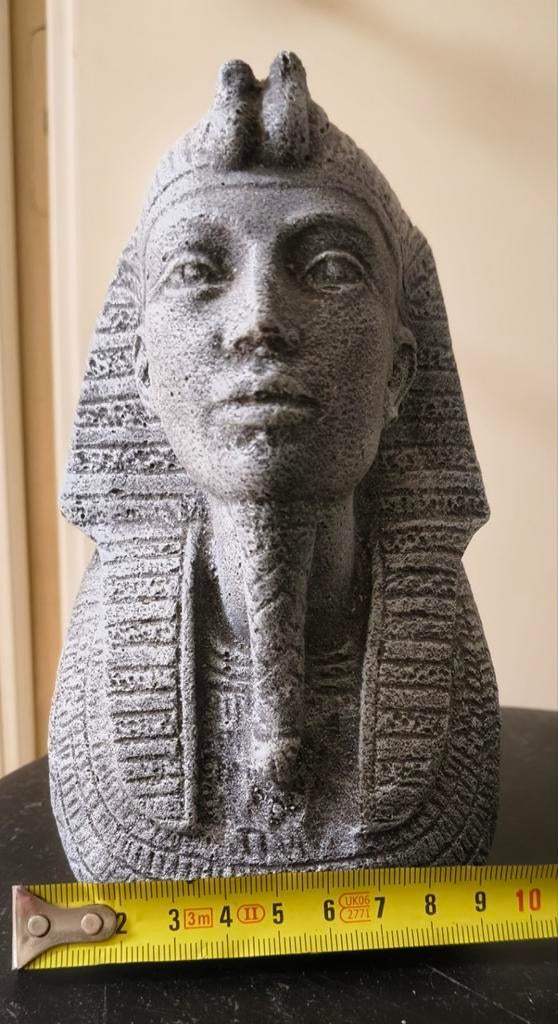 Egyptische Farao Buste - Massief Steen - 1,2 Kg, Ophalen