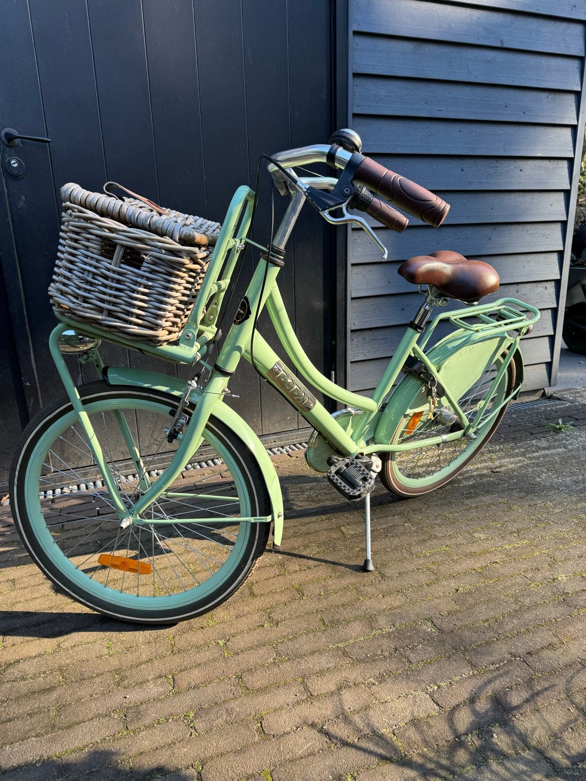 Popal Kinderfiets 22 inch - Gebruikt, incl. mandje, Ophalen, Gebruikt, Velgrem, 20 inch of meer