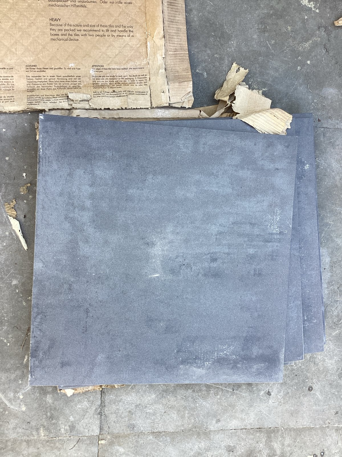 Royal Mosa Vloertegels - Grijs, Nieuw in doos, Doe-het-zelf en Verbouw, Tegels, Ophalen, Nieuw, 20 tot 40 cm, Minder dan 5 m²