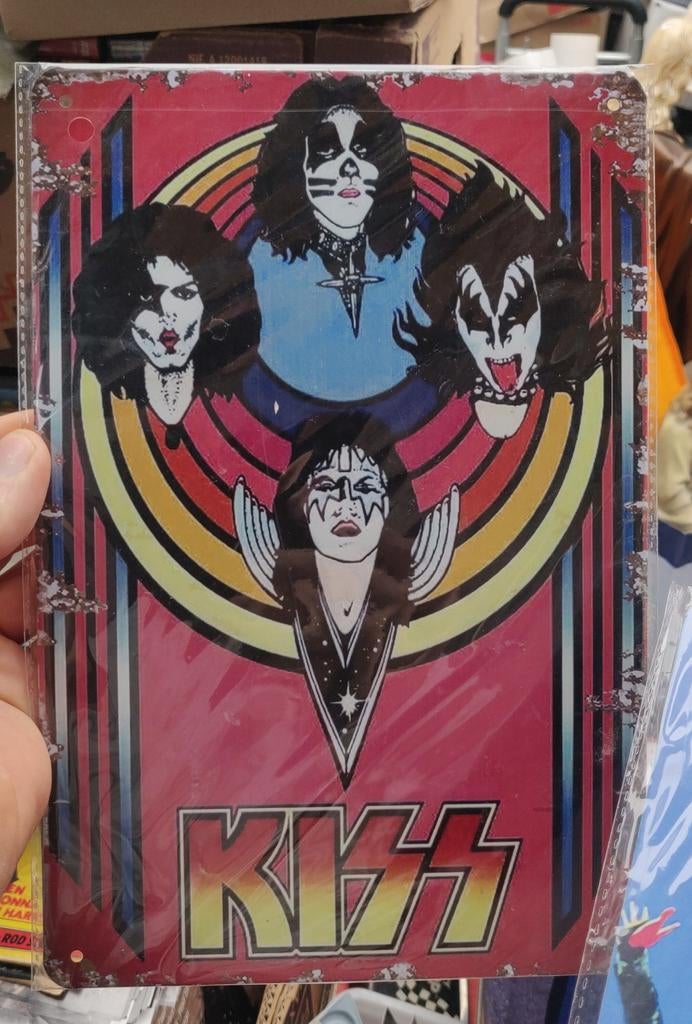 Kiss wandplaat 20x30, Verzamelen, Muziek, Artiesten en Beroemdheden, Ophalen of Verzenden, Nieuw