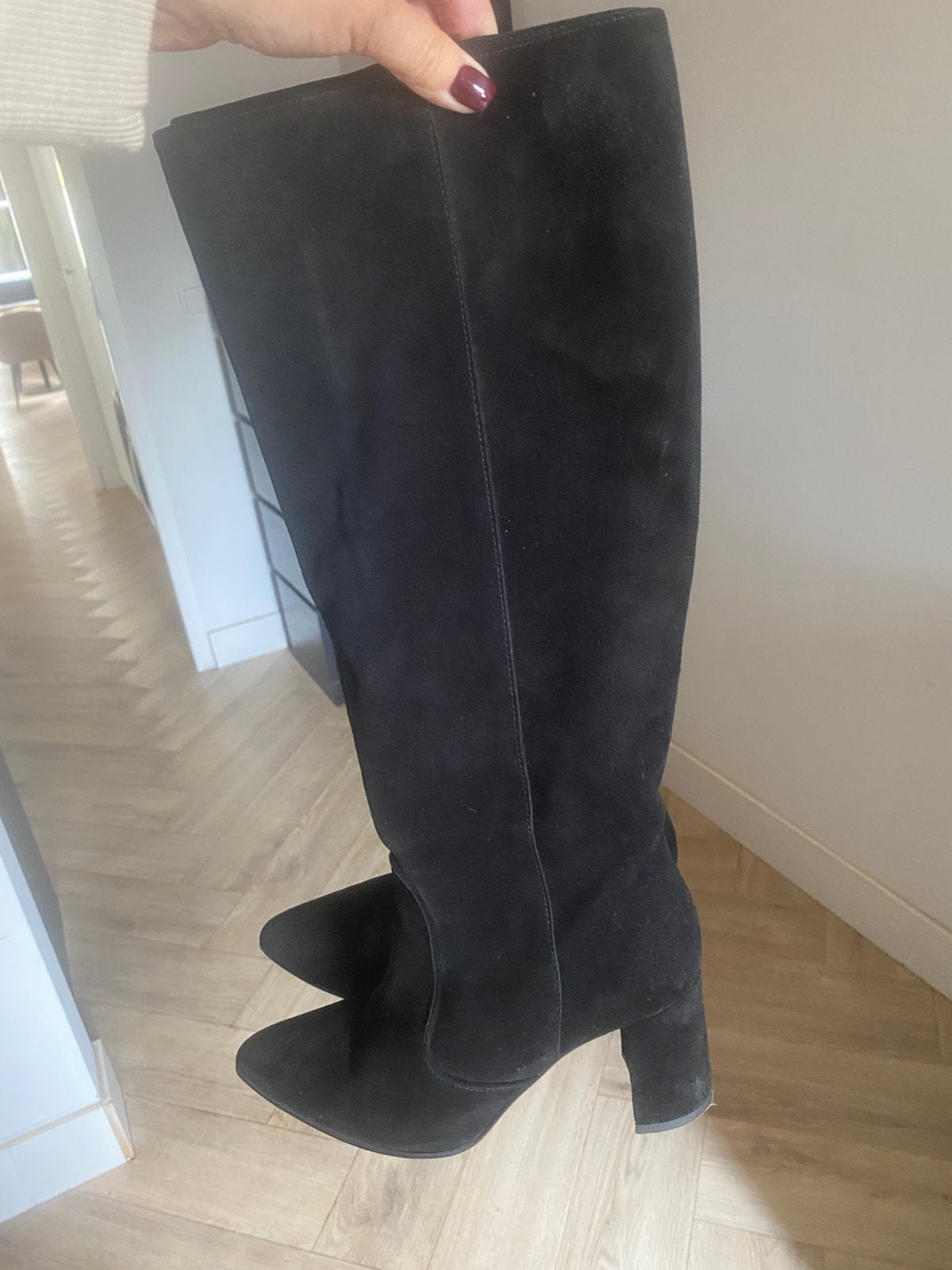 Mooie zwarte suede laars van Via Vai maat 38, Ophalen of Verzenden, Zo goed als nieuw