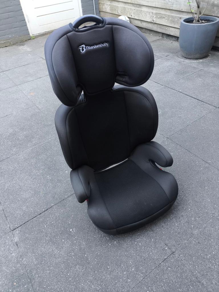 Titaniumbaby autozitje Isofix, Kinderen en Baby's, Autostoeltjes, 15 t/m 36 kg, Verstelbare rugleuning, Zo goed als nieuw, Isofix