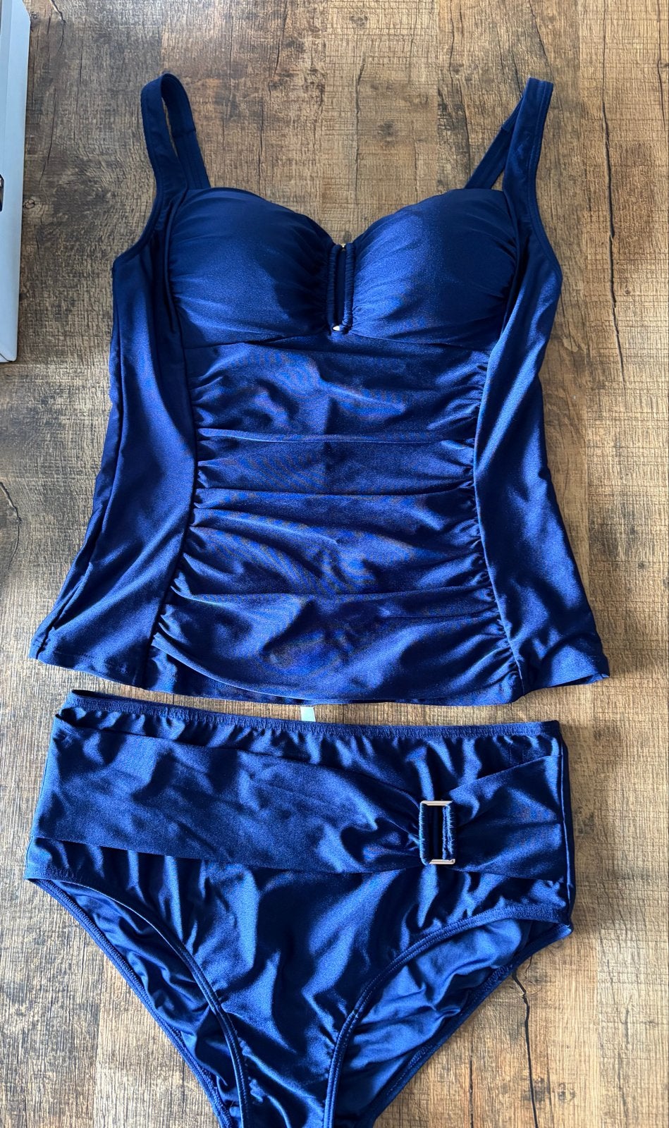 Kobaltblauwe Tankini Set - Zo goed als nieuw ..maat 42/44, Ophalen of Verzenden, Zo goed als nieuw, Blauw, Bikini