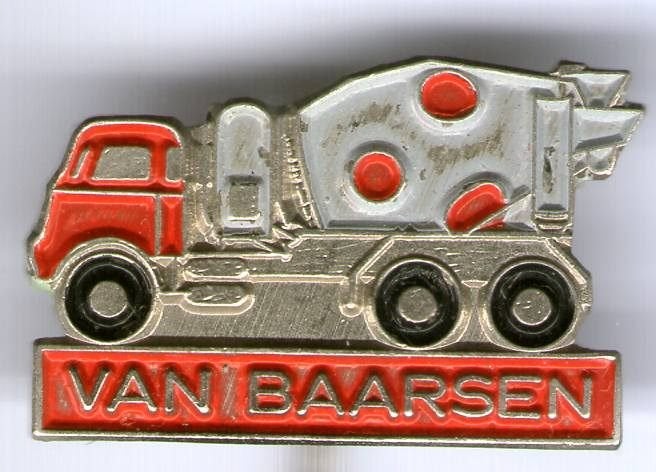 van Baarsen Betoncentrale vrachtwagen speldje( E_009), Ophalen of Verzenden, Nieuw, Transport, Speldje of Pin