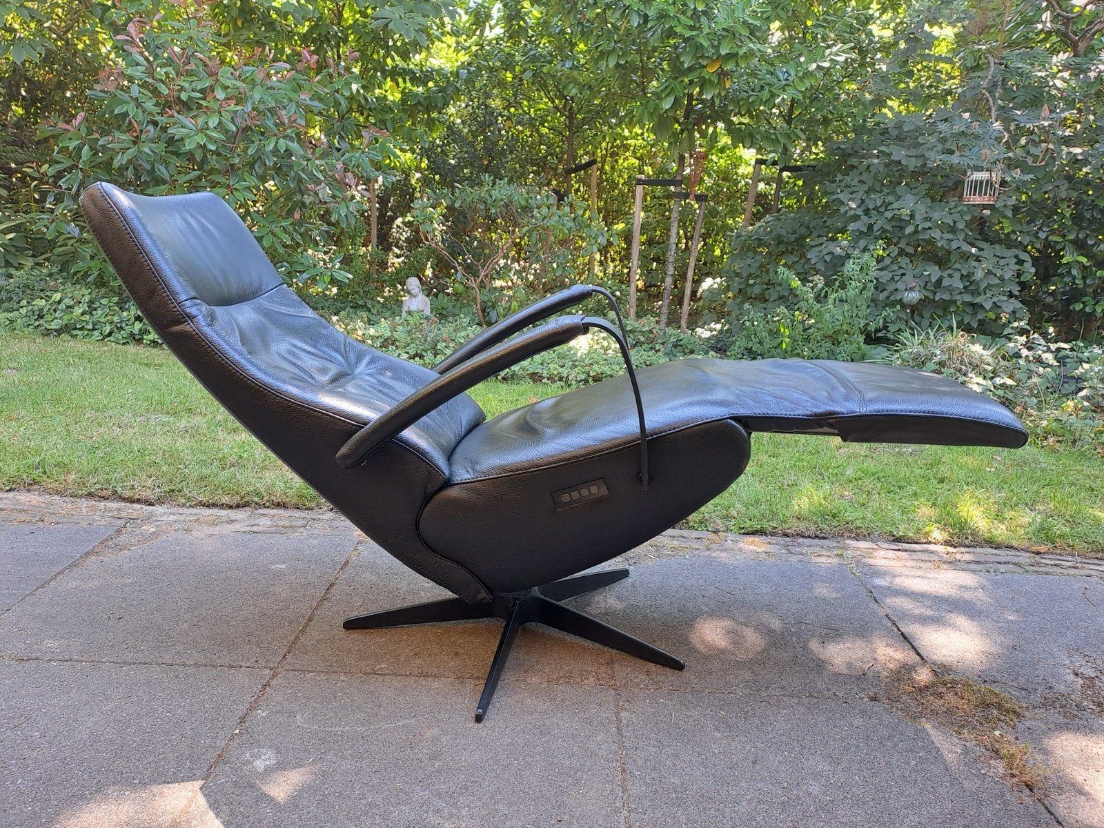 Relax fauteuil luxe leer van Til Framati  elektrisch Accu, Huis en Inrichting, Fauteuils, Ophalen, Luxe comfortabel, Zo goed als nieuw