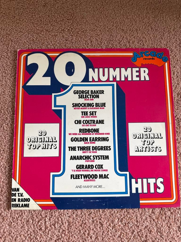 Arcade Records 20 Nummer 1 Hits uit de jaren 70 LP, Ophalen, Gebruikt, 1970 - 1979, Complilatie