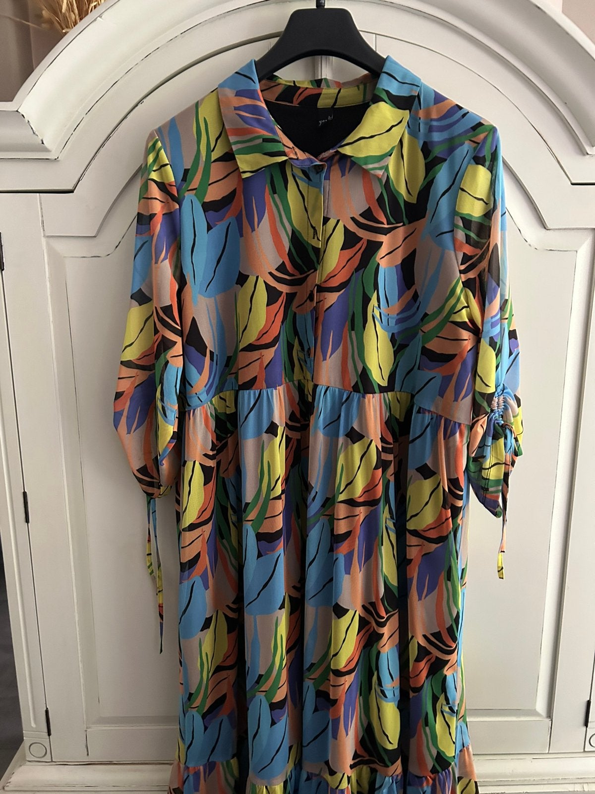 Yoek jurk xl, Ophalen of Verzenden, Zo goed als nieuw, Zwart, Jurk