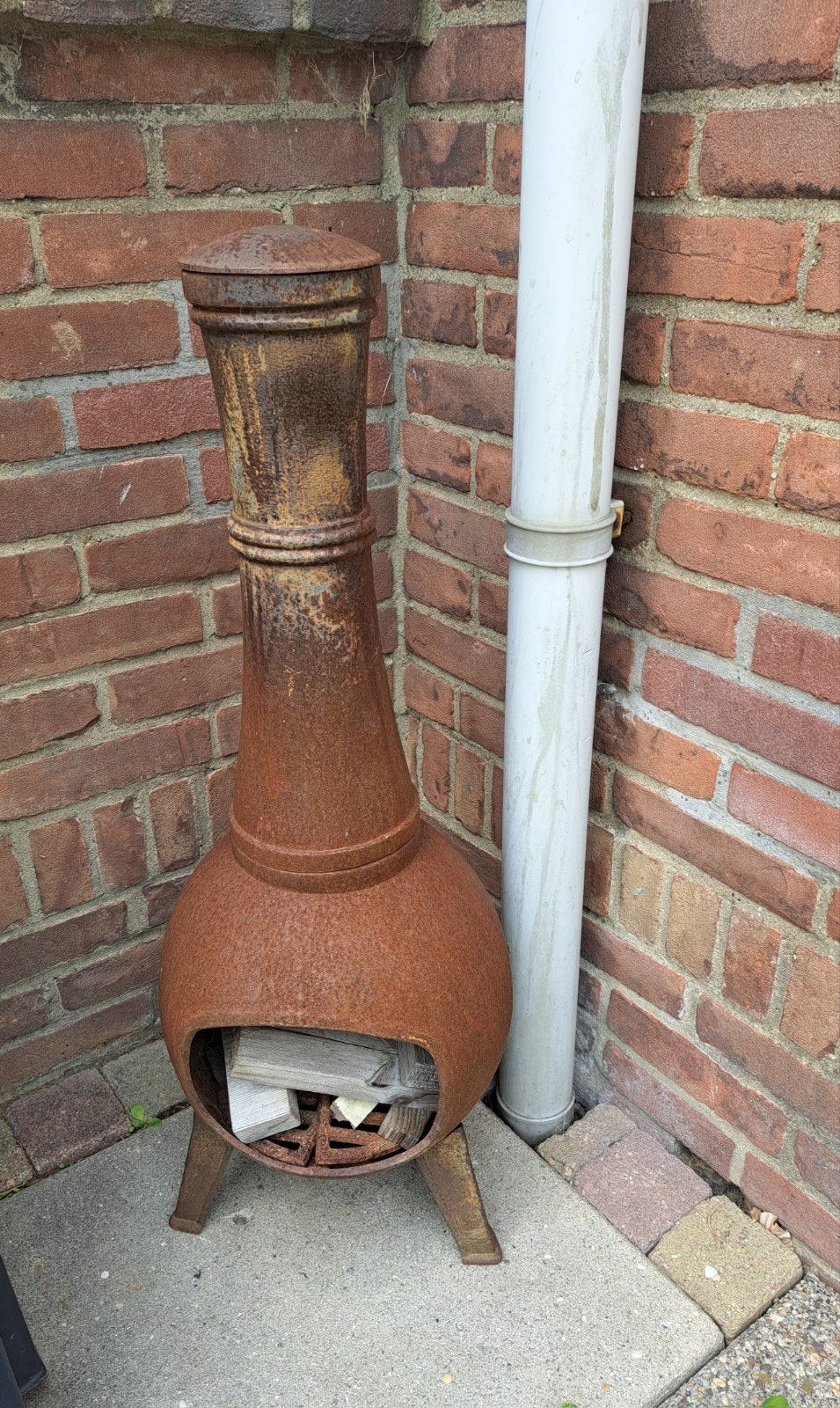 Houtkacheltje, Ophalen
