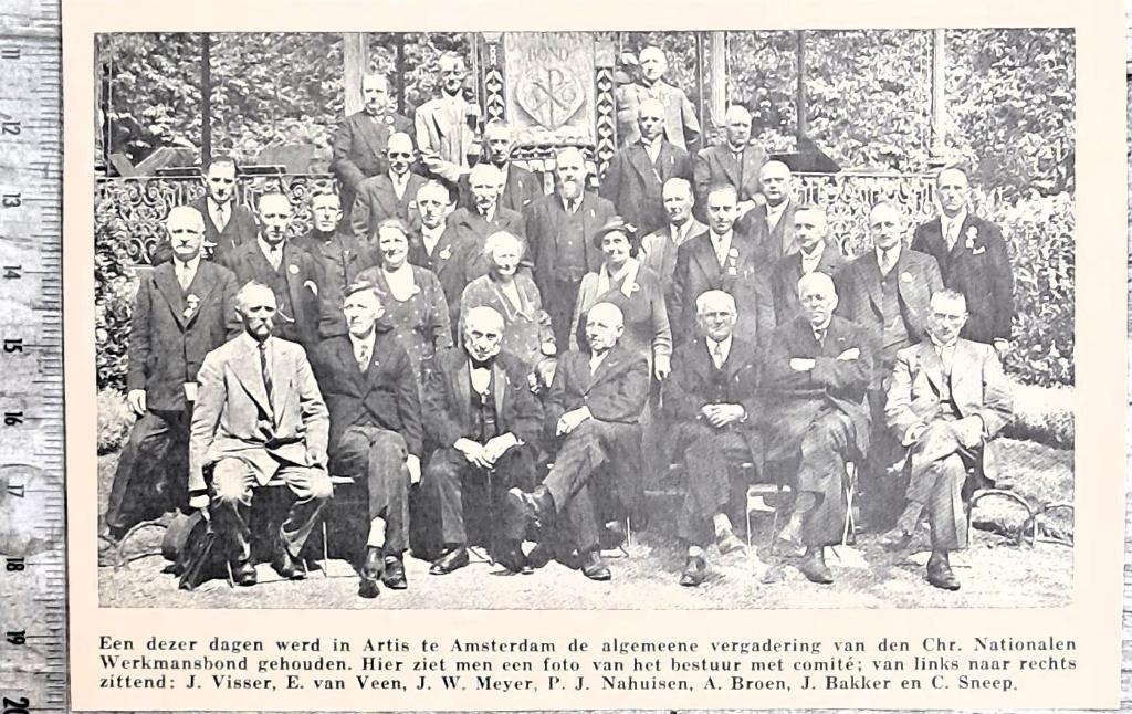 Amsterdam 1933, Vergadering Chr. Nat. Werkmansbond in Artis, Verzenden, Voor 1940, Gebruikt, Overige onderwerpen