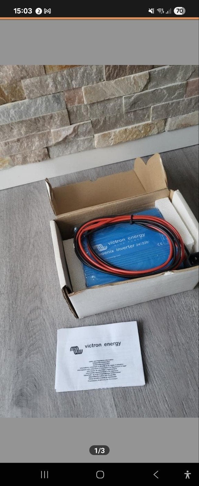 24v Victron omvormer naar 230v NIEUW in doos, Auto-onderdelen, Elektronica en Kabels, Ophalen of Verzenden