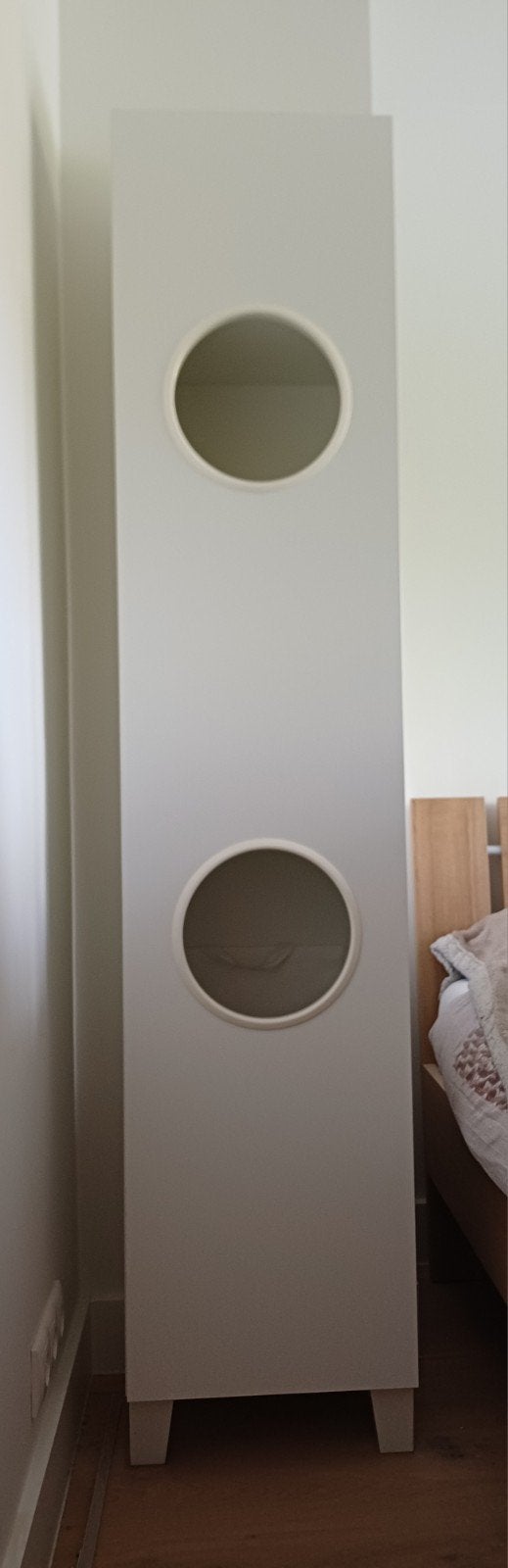 Ikea Nysjön kast, wit, 40x190 cm (inclusief 2 wasmanden), Huis en Inrichting, Ophalen, Gebruikt