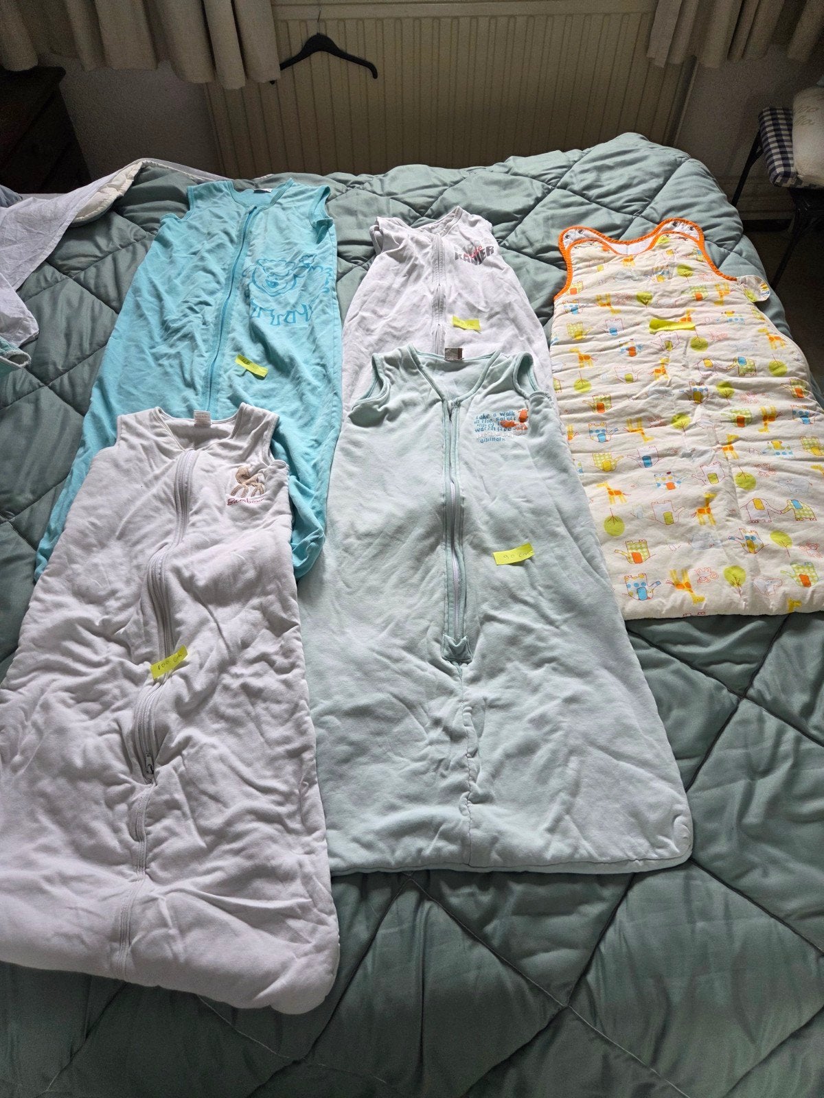 5  baby /kinder slaapzakken  van 5 maanden tot  maat 110 cm., Ophalen, Gebruikt