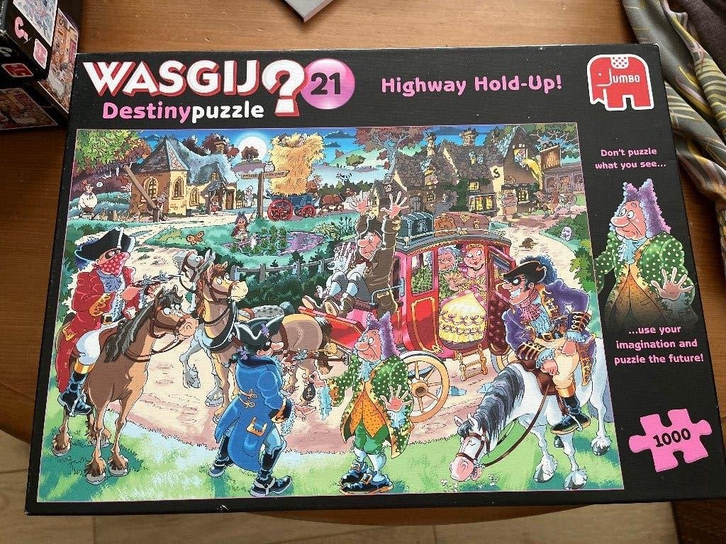 Wasgij? Destiny 21 compleet 1000 stukjes  ook ruilen, Ophalen, 500 t/m 1500 stukjes, Zo goed als nieuw, Legpuzzel