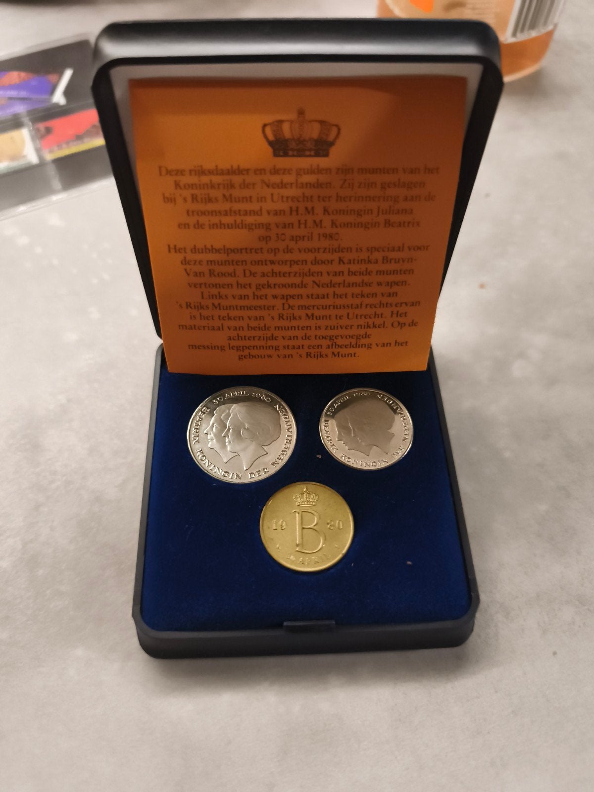 Zilveren Rijksdaalder en Gulden 1980 Beatrix Juliana, Postzegels en Munten, Koningin Juliana, Setje, Zilver, Overige waardes
