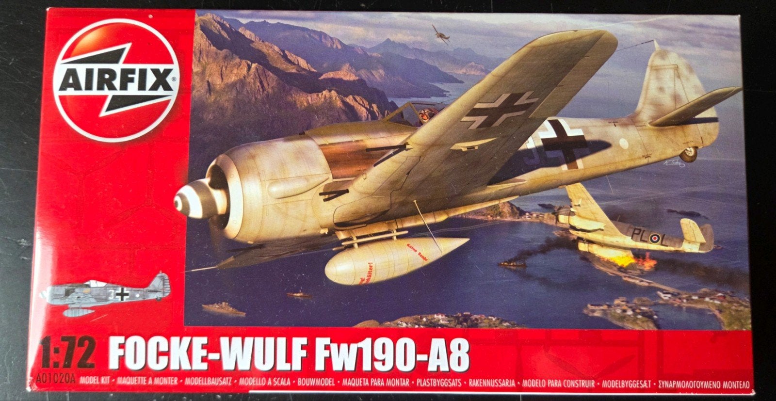 Airfix Focke-Wulf Fw190-A8 1:72, Overige merken, 1:72 tot 1:144, Ophalen of Verzenden, Zo goed als nieuw