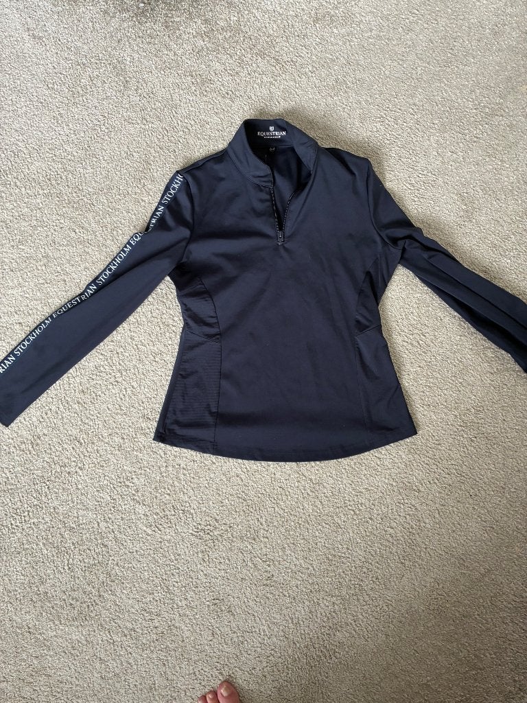 Equestrian longsleeve paardrijshirt mt M, Dieren en Toebehoren, Dressuur, Ophalen of Verzenden, Zo goed als nieuw, Dames