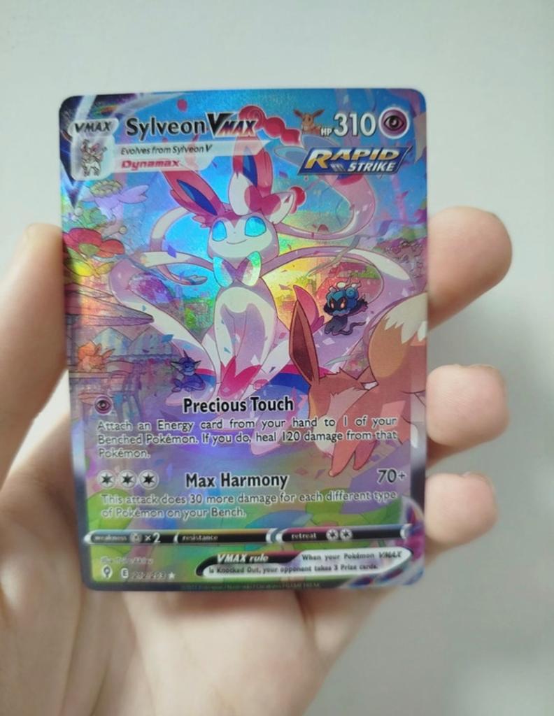 Sylveon VMAX Pokémon Kaart - Rapid Strike (Foil), Ophalen of Verzenden, Nieuw, Losse kaart, Foil