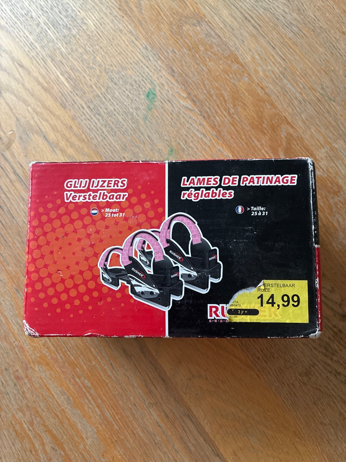 Nieuwe verstelbare glij-ijzers Rusher, maat 25-31, Sport en Fitness, Ophalen, Nieuw, Overige typen, Overige merken