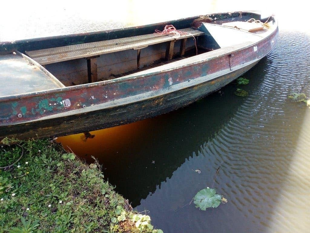stalen vlet met werk, Ophalen of Verzenden, Gebruikt, Motor en Techniek, Motorboot