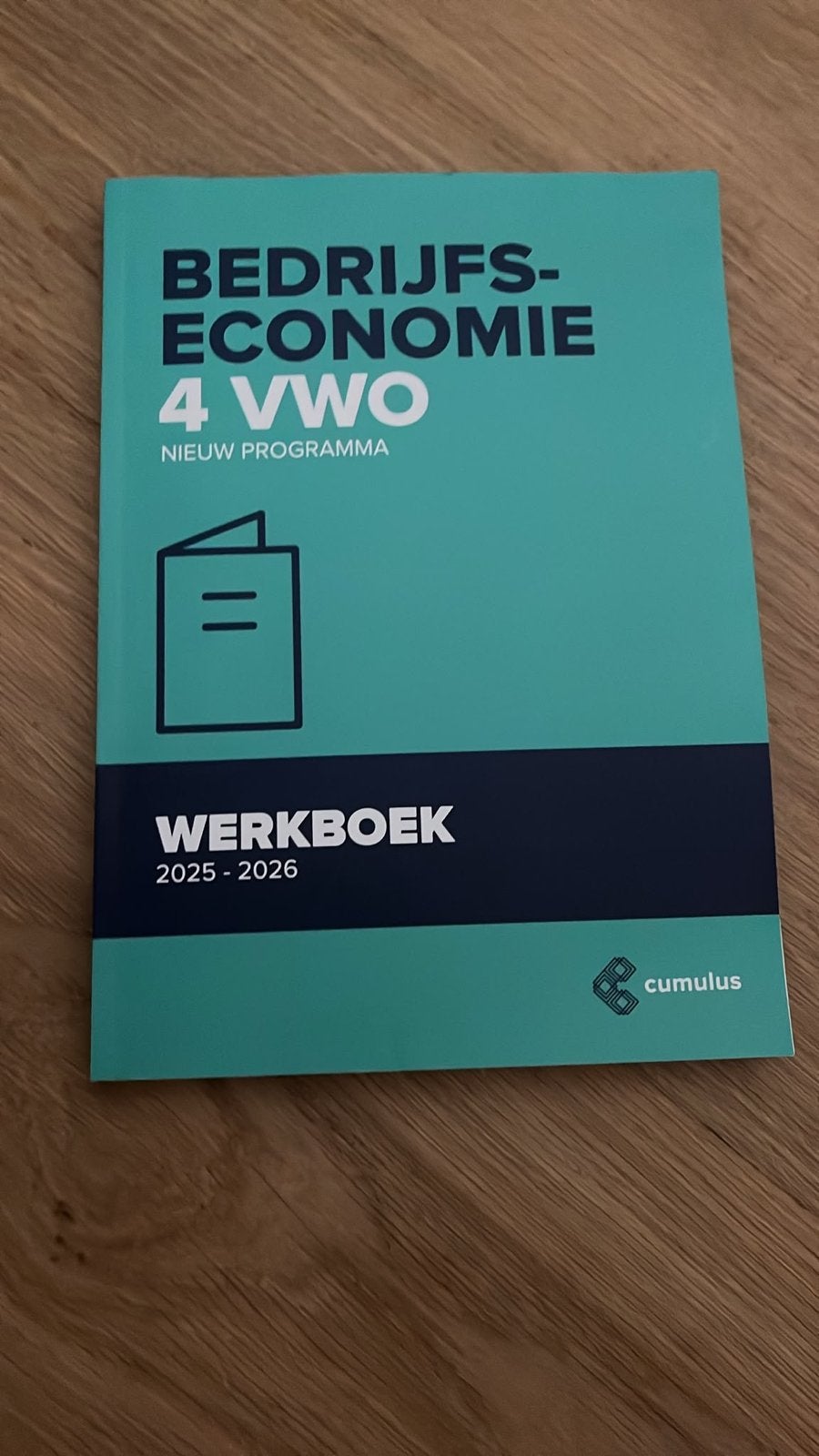 Bedrijfseconomie 4 VWO Werkboek Cumulus 2025-2026, Boeken, Ophalen of Verzenden, Nieuw, VWO, Bedrijfseconomie of M&O