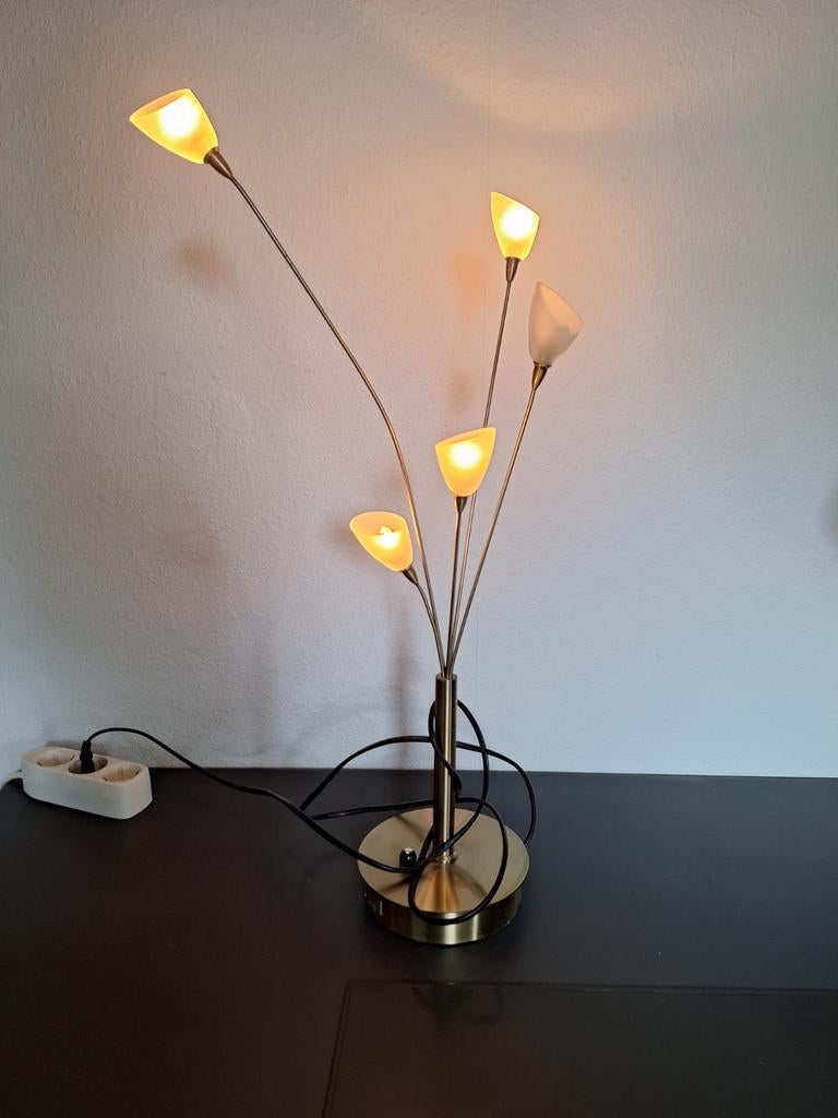 Jan des Bouvrie Tafellamp - Boxford Holland, Huis en Inrichting, Lampen | Tafellampen, Ophalen, Gebruikt, 50 tot 75 cm, Glas